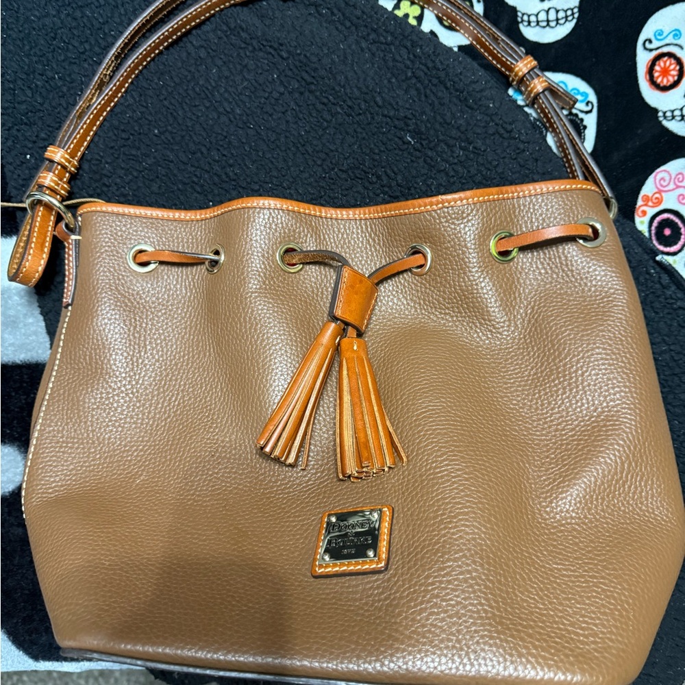 Dooney & Bourke Brown Leather Shoulder Bag